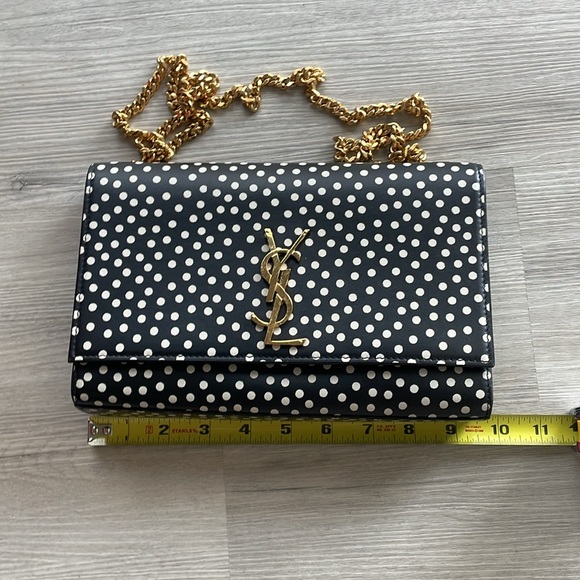 YSL Kate monogram polka dot black/cream shoulder bag ✨ final price ✨ 🎉HP🎉 - Picture 13 of 15